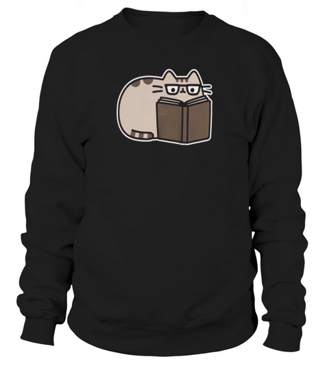 Pusheen The Cat Reading Juniors Sweatshirt Unisex