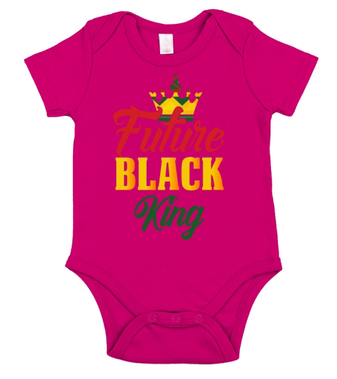Future Black King African American Pride Short Sleeve Baby One-Piece