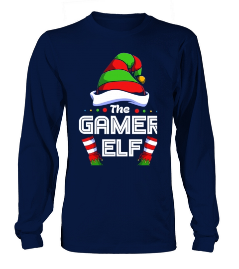Elf Family Matching Christmas Office Gamer Elf Cla Women's Long Sleeve