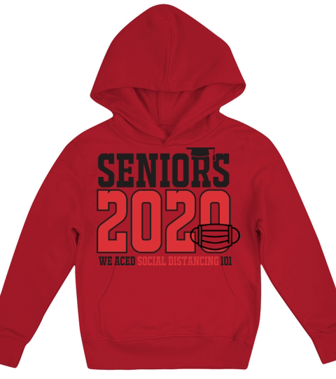 Seniors Class of 2020 We Aced Social Distancing Kids Hoodie