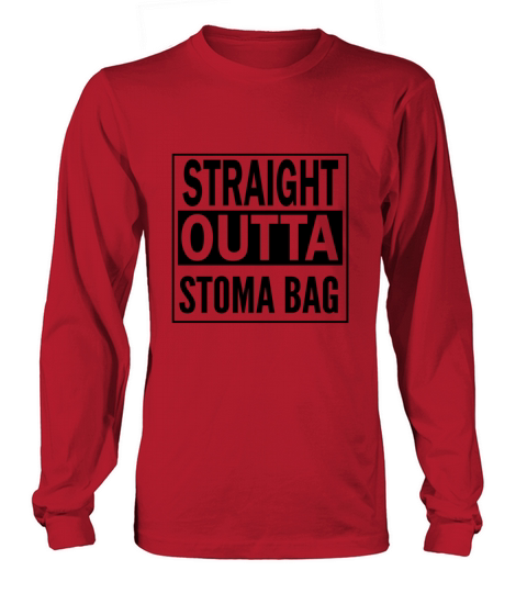 Ostomy Survivor Straight Outta Stoma Bag Colon Women's Long Sleeve