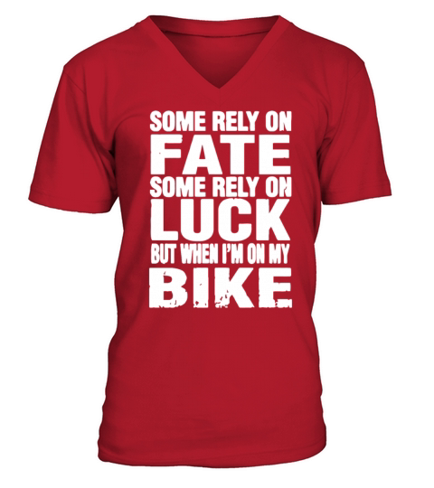 I M On My Bike Men's V-Neck T-shirt