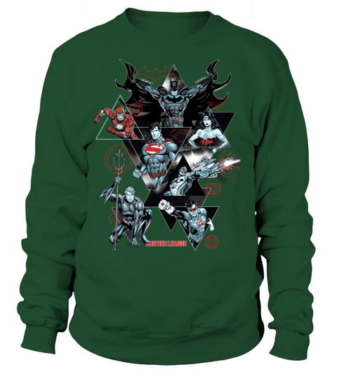 Justice League Character Collage Women's Sweatshirt