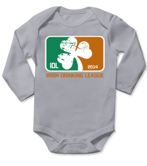 Saint Patricks Day Personalized Custom Design Template Long Sleeve Baby One-Piece