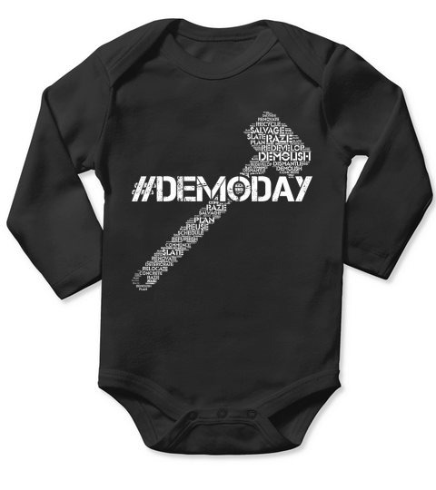 #Demoday Demo Day House Flipper Shirt Long Sleeve Baby One-Piece