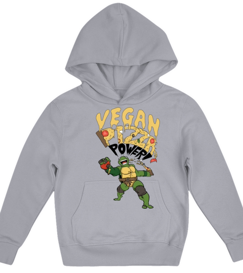 Vegan Pizza Power Kids Hoodie