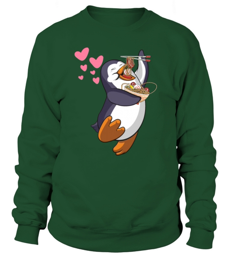 Ramen Bowl Noodles Penguins Flipper Penguin Zoo Women's Sweatshirt