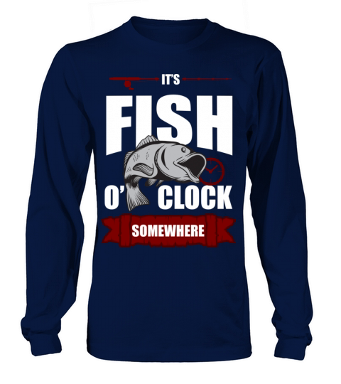 Fishing Fisherman fish o clock Angler Gift Women's Long Sleeve