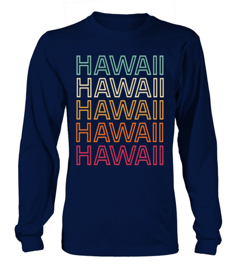 Hawaii Retro Vintage Shirt Women's Long Sleeve