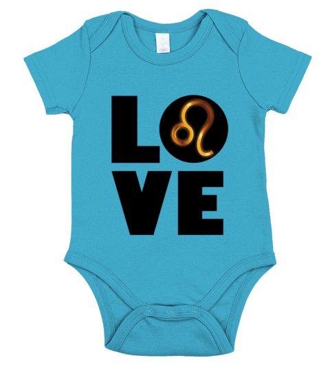Love Leo Short Sleeve Baby One-Piece