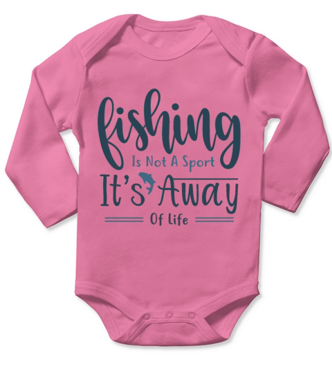 Anglers fish a fish on the lake Long Sleeve Baby One-Piece