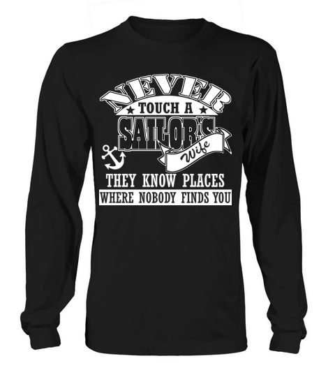 Sailors Wife Sailing Ship Anchor Sailing Gift Women's Long Sleeve