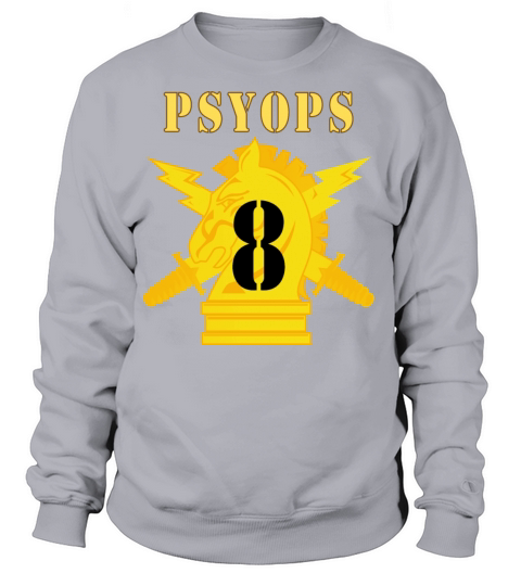 PSYOPS w Branch Insignia 8th Battalion Numeral Women's Sweatshirt