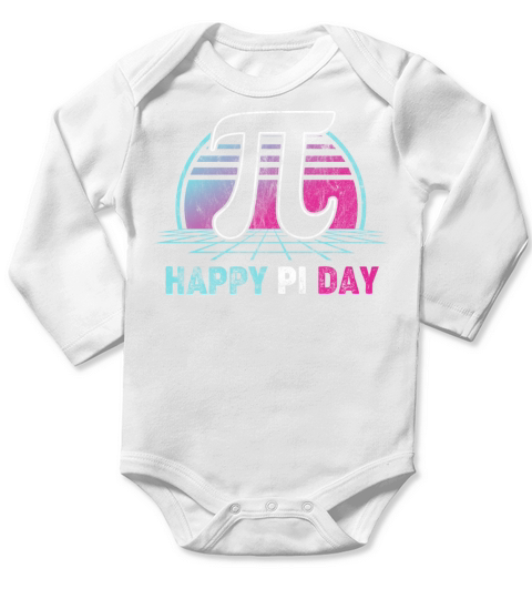 PI Day 2022 Math Lover Mathematics Retro Vintage Long Sleeve Baby One-Piece