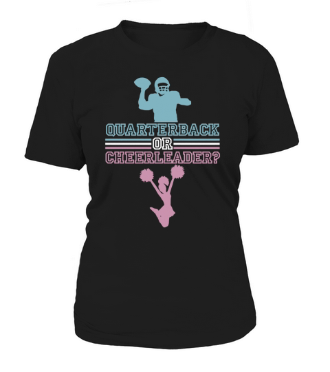 Gender Reveal Dad Shirt Football Quarterback Or Cheerleader Women's T-Shirt