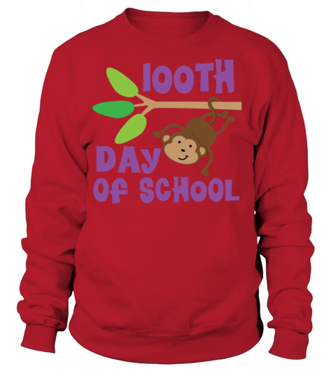 100th Day Of School Monkey Women's Sweatshirt