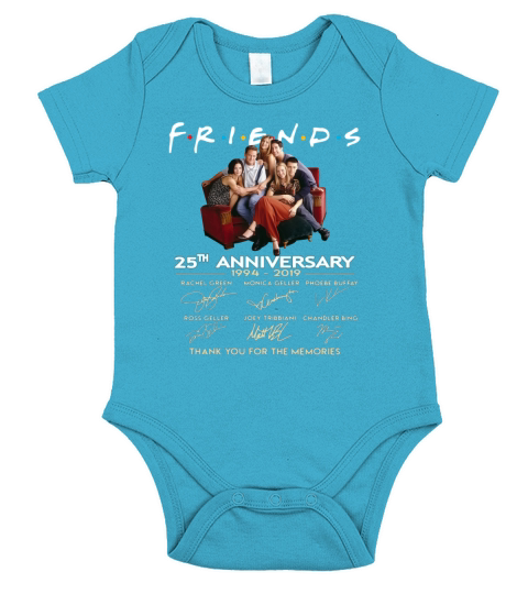 Friends 25th Anniversary Show TV Thank You For The Memories Signatures shirt Short Sleeve Baby One-Piece