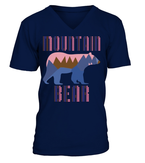 Mountain Bear Men's V-Neck T-shirt