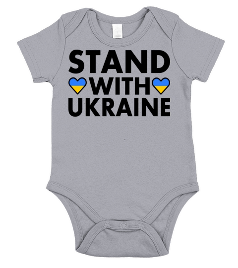stand with ukraine Short Sleeve Baby One-Piece