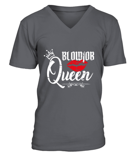 Blowjob Queen Vintage Schniblow funny gift Kinky B Men's V-Neck T-shirt