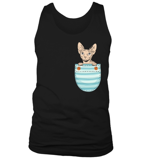 Cute Sphynx Cat Owner Feline Lover Hairless Kitty Men's Tank Top