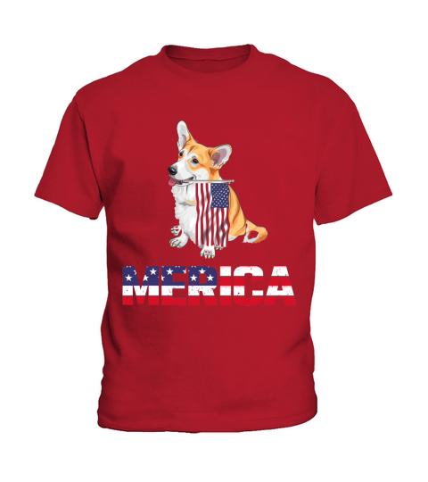 American Flag Pug Kids T-Shirt