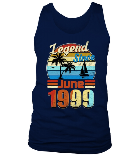 Legend Since June 1999 Retro Vintage Birthday Summer Gift 2020 Tank Top Unisex