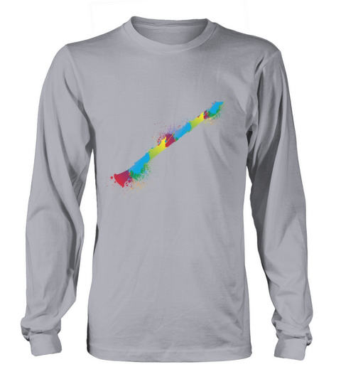 Colorful Clarinet Retro Music Lover Clarinetist Women's Long Sleeve