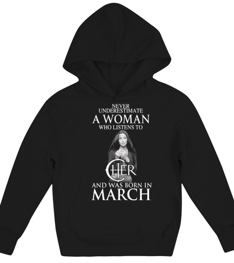 A Woman Who Listens To Cher And Was Born In June Kids Hoodie