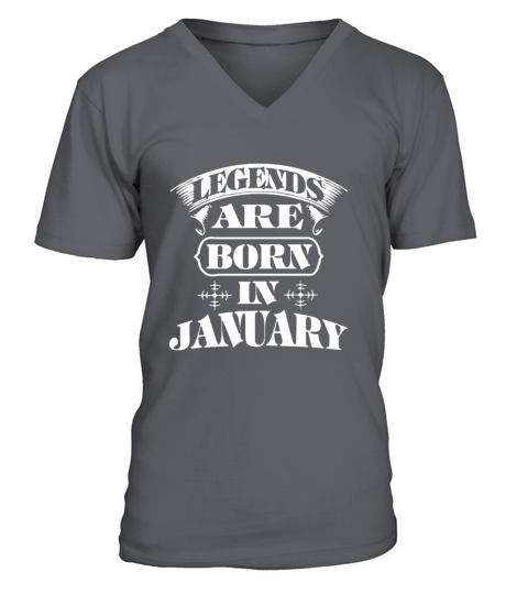 Legend Are Born In January Men's V-Neck T-shirt