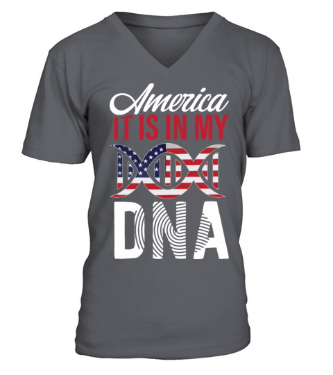 America is my dna Men's V-Neck T-shirt