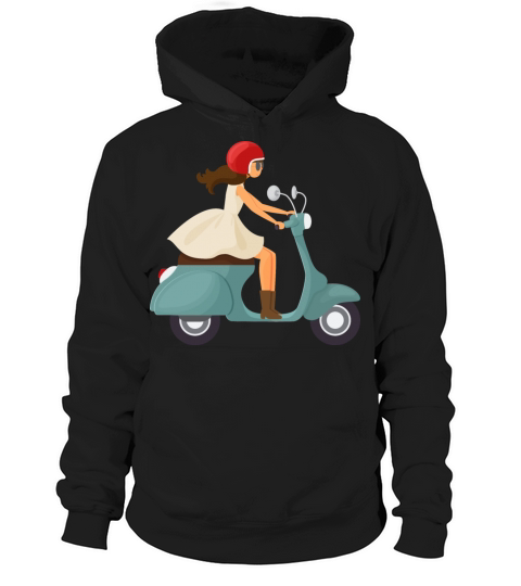 Girl on scooter Women's Hoodie