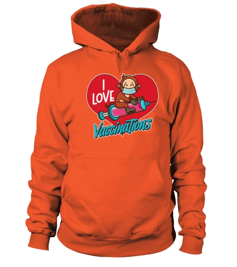 I Love Vaccination Fully Vaccinated Vax Vaccine Women's Hoodie