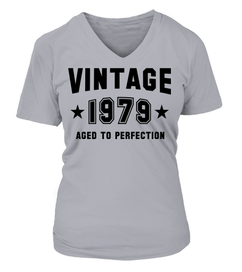 VINTAGE 1979 - Aged To Perfection - Birthday Women's V-Neck T-shirt