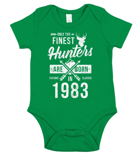 Hunter Gift Born In 1983 Short Sleeve Baby One-Piece