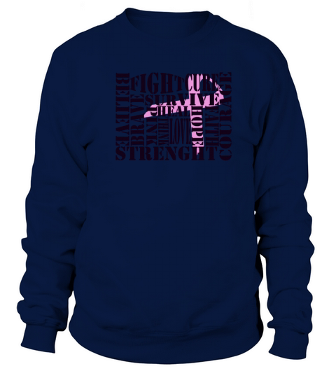 Breast Cancer Words Women's Sweatshirt