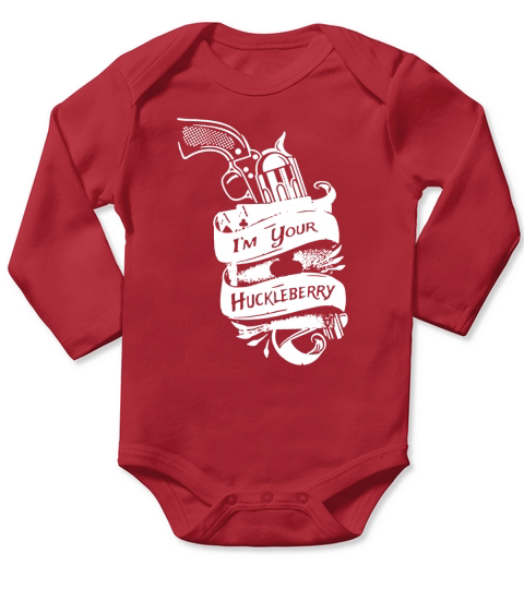 Im-your-Huckleberry Long Sleeve Baby One-Piece