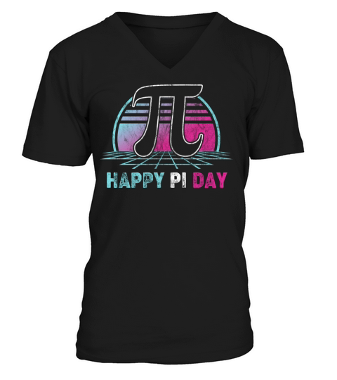 PI Day 2022 Math Lover Mathematics Retro Vintage V-Neck T-shirt