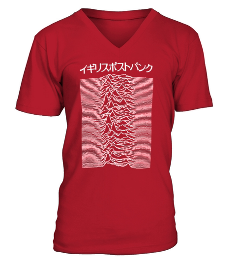Japanese Pulsar Artwork as used by Joy Division on Men's V-Neck T-shirt