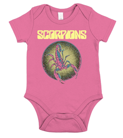 Scorpions Band Tshirt Short Sleeve Baby One-Piece