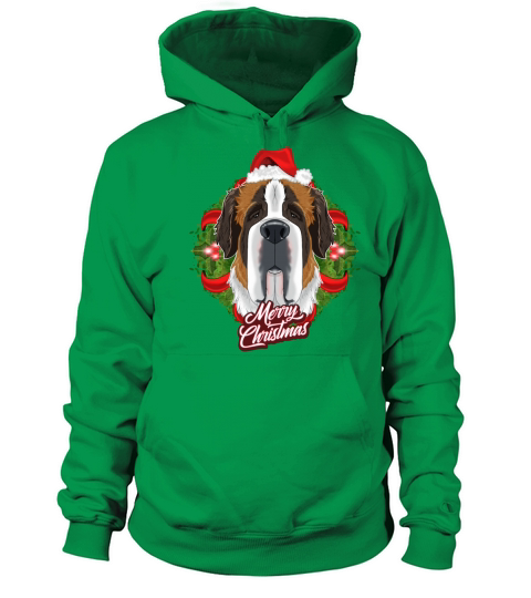 Saint Bernard Lover I Merry Christmas Saint Women's Hoodie