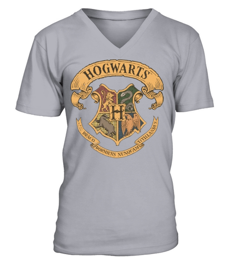 Harry Potter Hogwarts Coat of Arms small Men's V-Neck T-shirt
