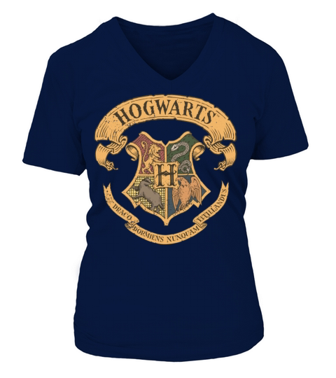 Harry Potter Hogwarts Coat of Arms small Women's V-Neck T-shirt