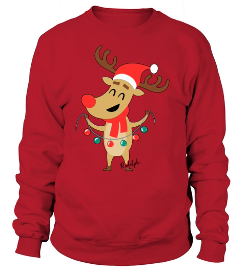 Rudolph the red nose reindeer Merry Christmas Women's Sweatshirt
