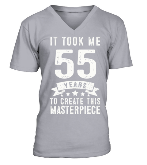 Funny 55 Years Old 1966 T Shirt 55th Birthday Gift Men's V-Neck T-shirt