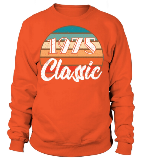 Anniversary Birthday 1975 Classic Colors Design Women's Sweatshirt