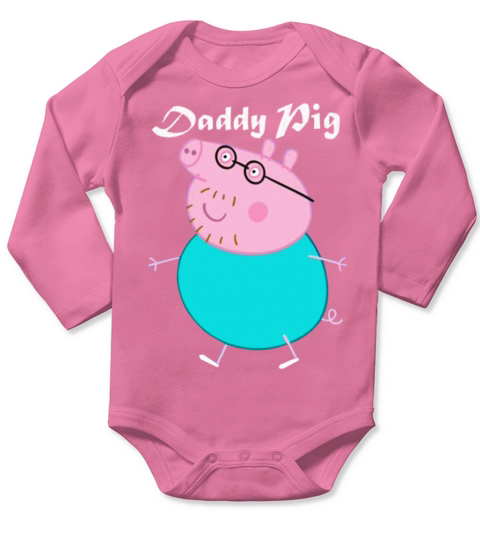 Daddy Pig Long Sleeve Baby One-Piece