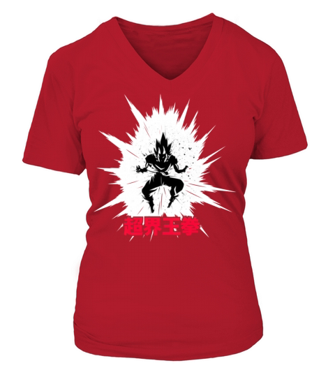 Dragon Ball explosion Women's V-Neck T-shirt