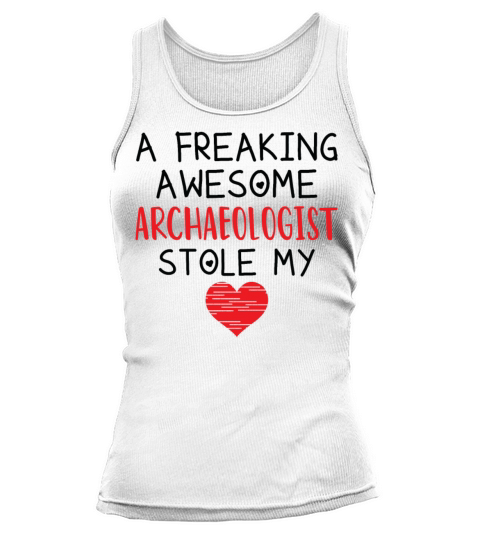 Archaeologist Valentines Funny Red Heart Women's Tank Top