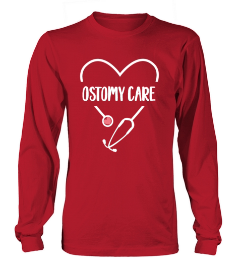 Love Nurse Heart Ostomy Care WOCN Certified Nurseb Women's Long Sleeve